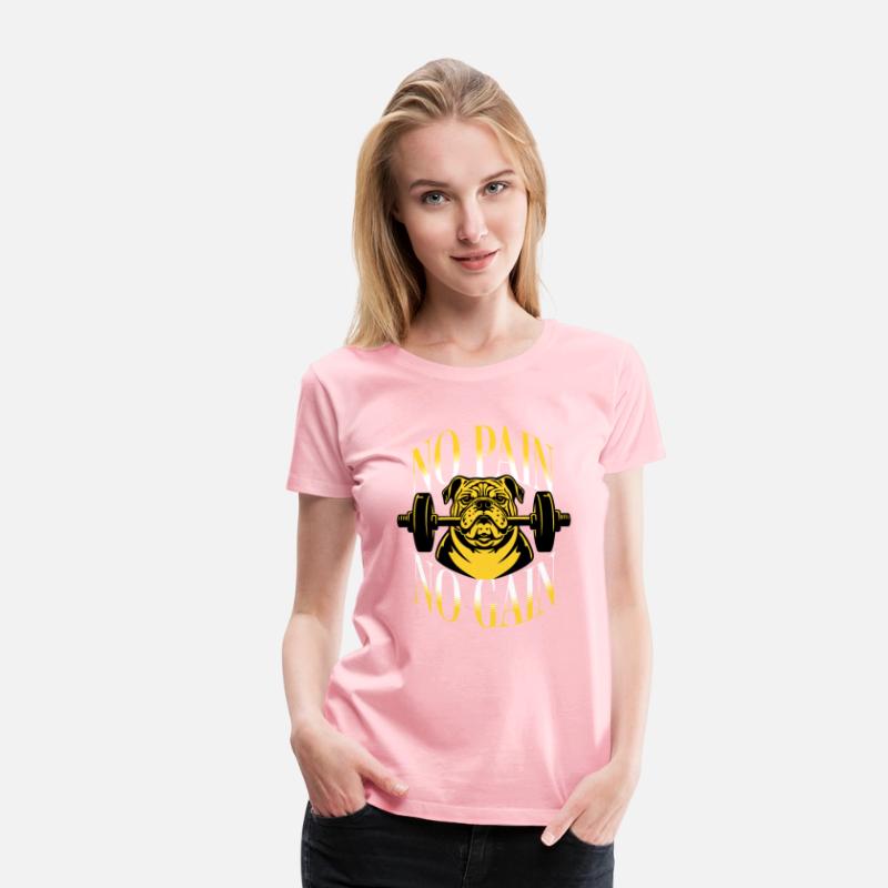 No Pain No Gain T Shirt DesignTemplate