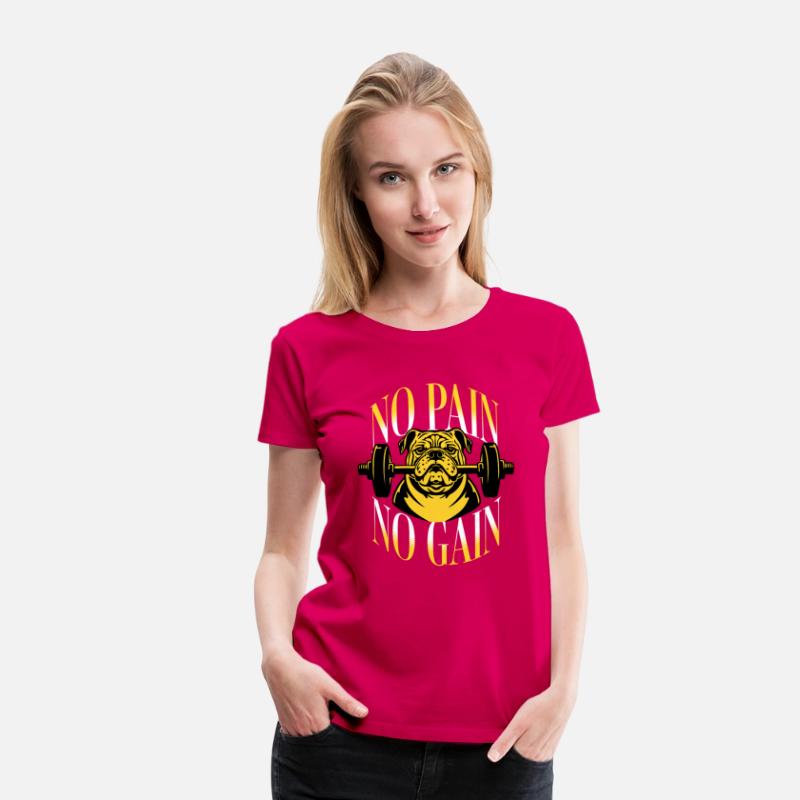 No Pain No Gain T Shirt DesignTemplate