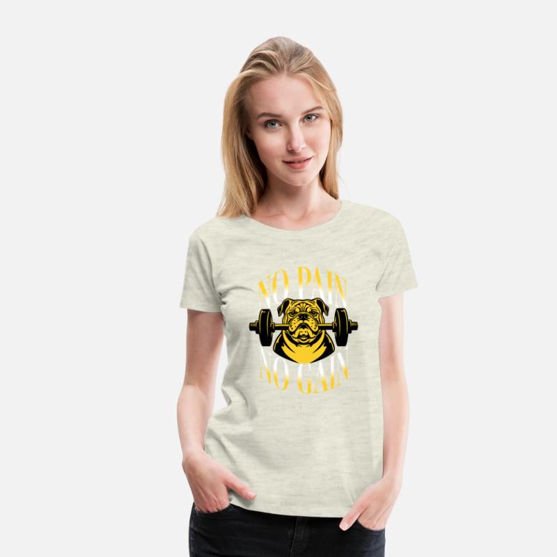 No Pain No Gain T Shirt DesignTemplate