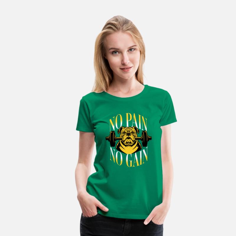 No Pain No Gain T Shirt DesignTemplate