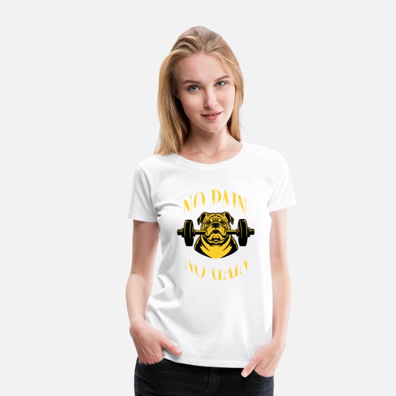 No Pain No Gain T Shirt DesignTemplate