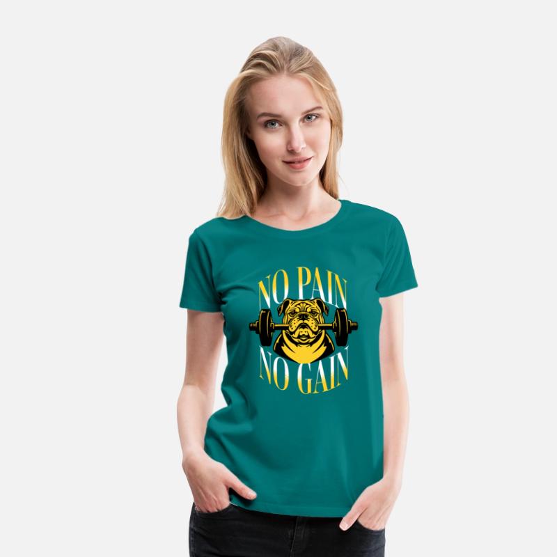 No Pain No Gain T Shirt DesignTemplate