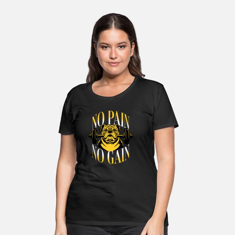 No Pain No Gain T Shirt DesignTemplate
