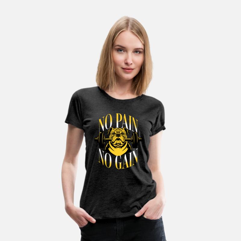No Pain No Gain T Shirt DesignTemplate