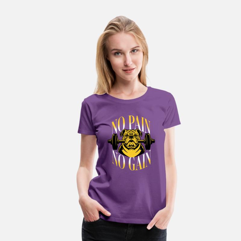 No Pain No Gain T Shirt DesignTemplate
