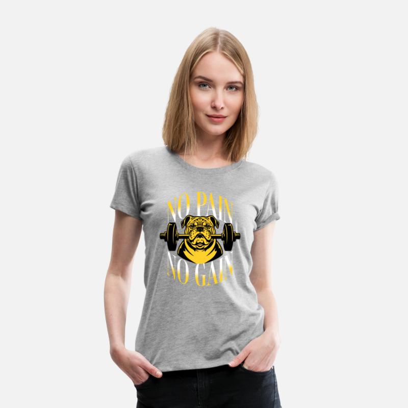 No Pain No Gain T Shirt DesignTemplate