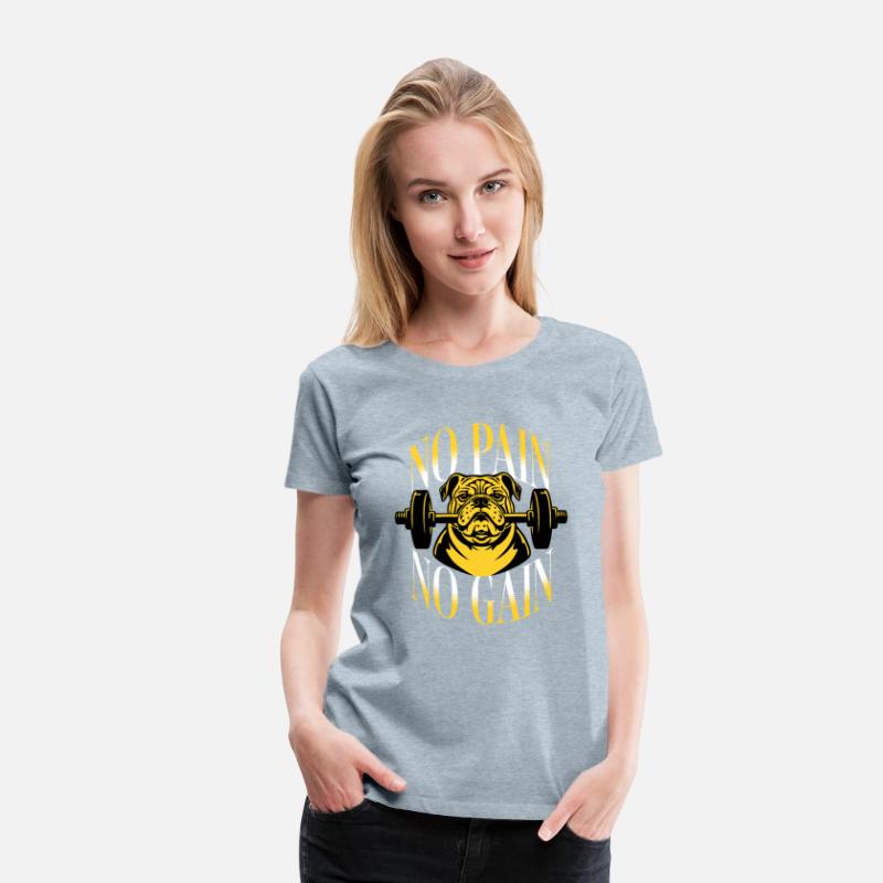 No Pain No Gain T Shirt DesignTemplate