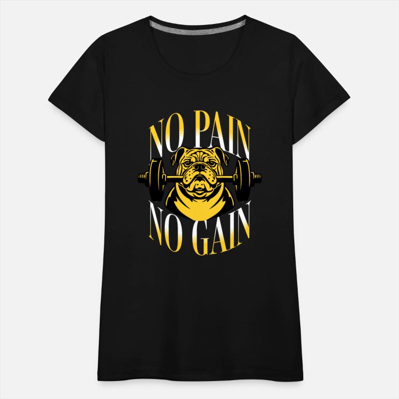 No Pain No Gain T Shirt DesignTemplate