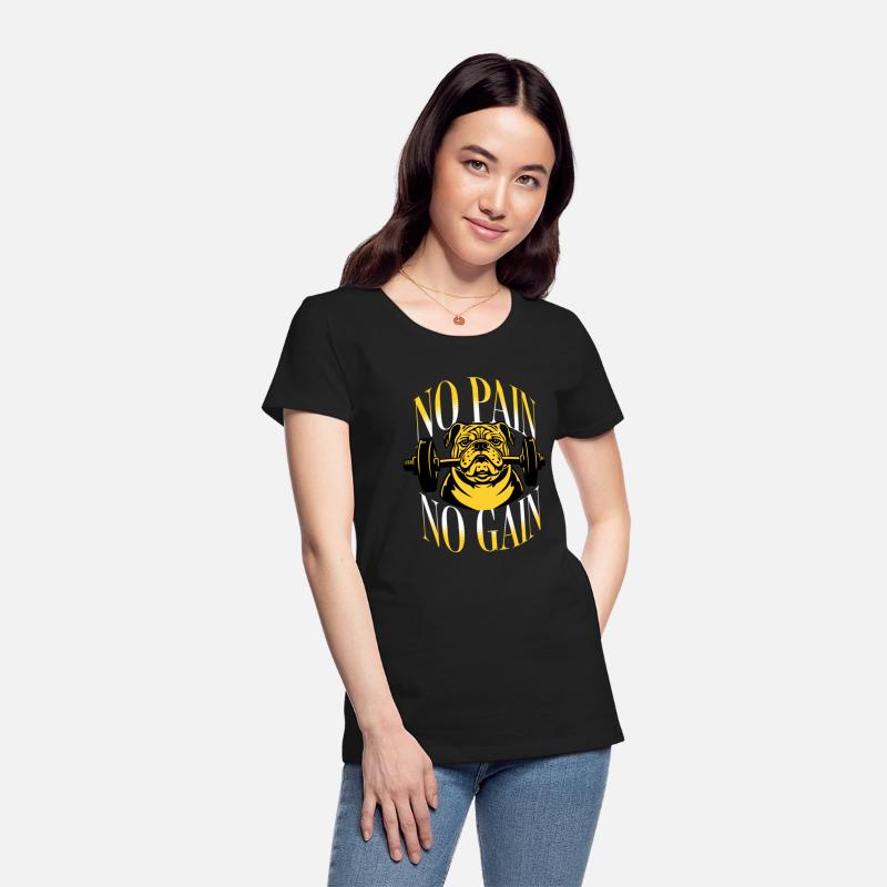 No Pain No Gain T Shirt DesignTemplate