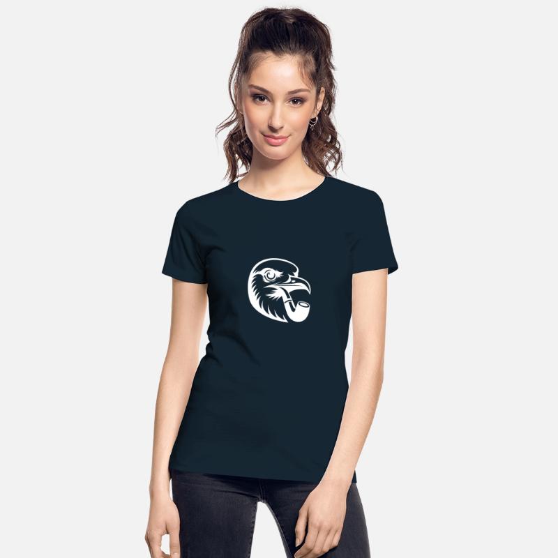 Nordic Seagull Art With Cartoon Style Pipe