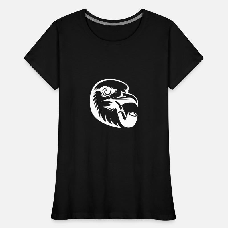 Nordic Seagull Art With Cartoon Style Pipe