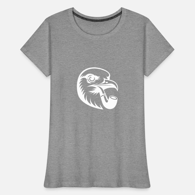 Nordic Seagull Art With Cartoon Style Pipe