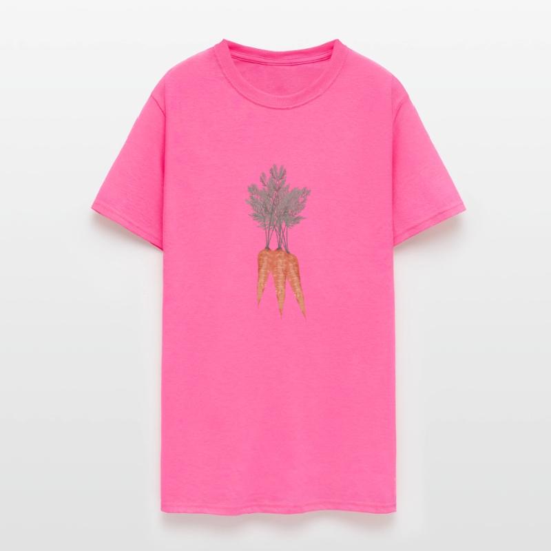 Nostalgic carrot bunch as a vintage drawing