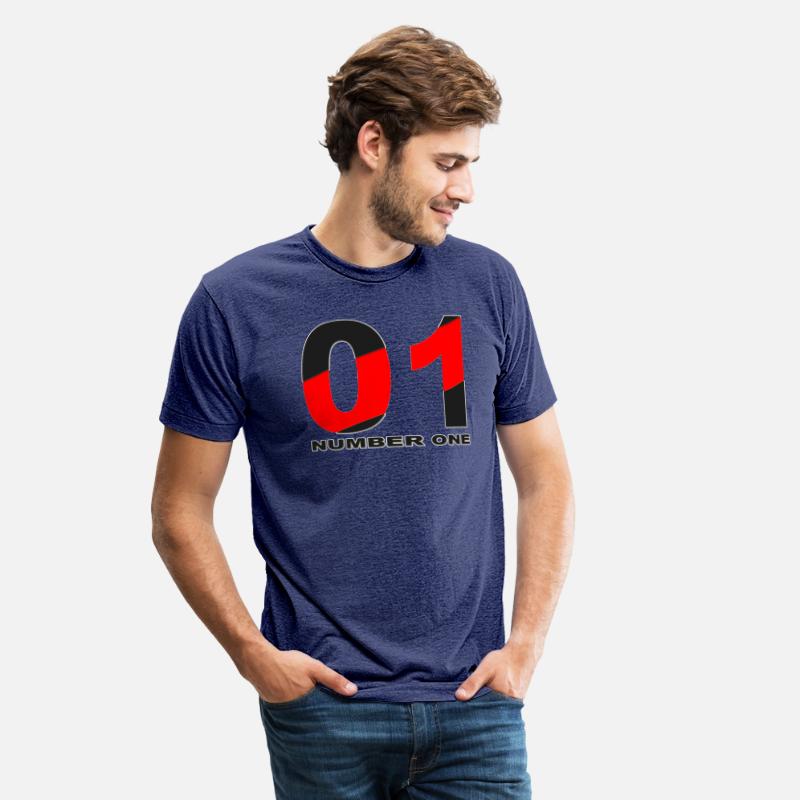 NUMBER 01 BLACK AND RED COLOR