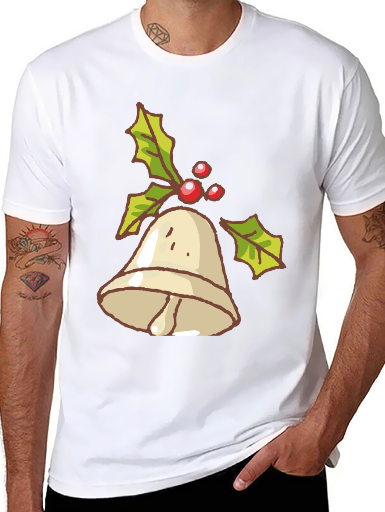 Festive Holiday Bell Graphic Tee