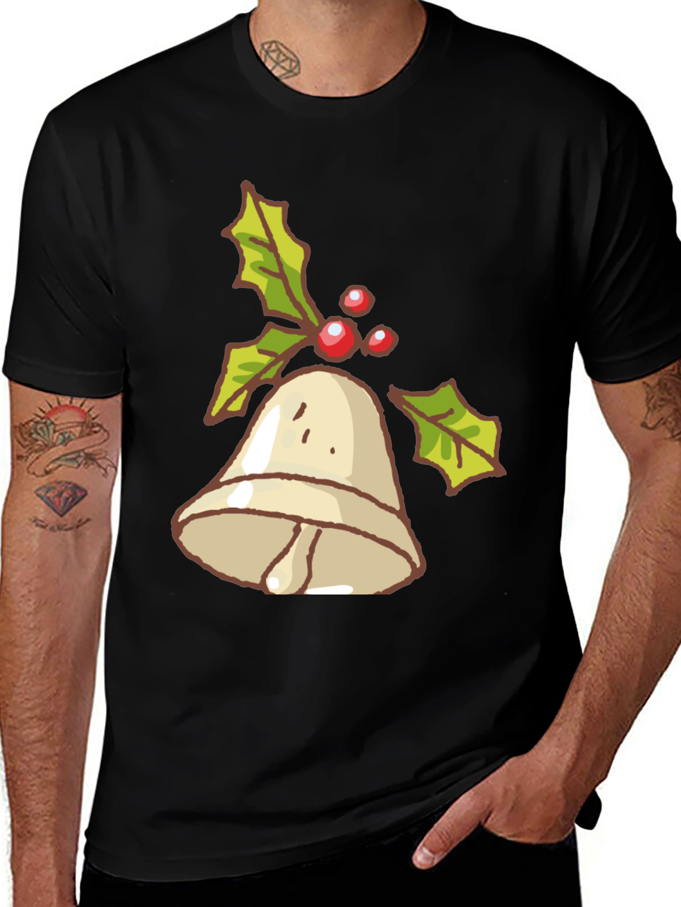 Festive Holiday Bell Graphic Tee
