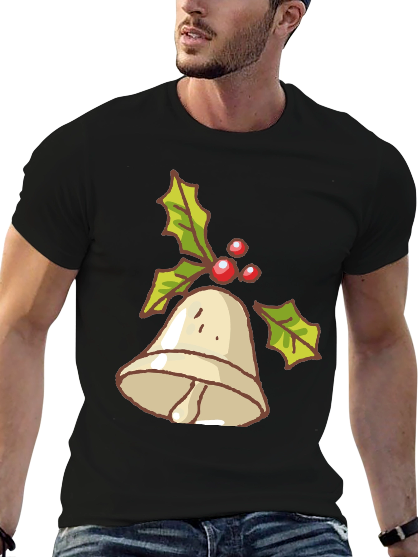 Festive Holiday Bell Graphic Tee