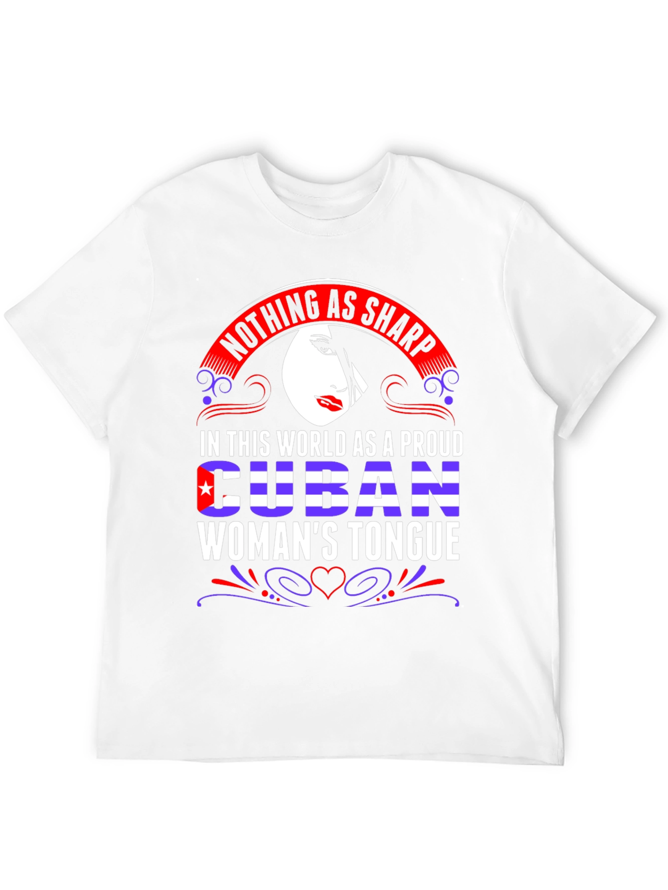 Proud Cuban Womans Tongue Graphic Tee