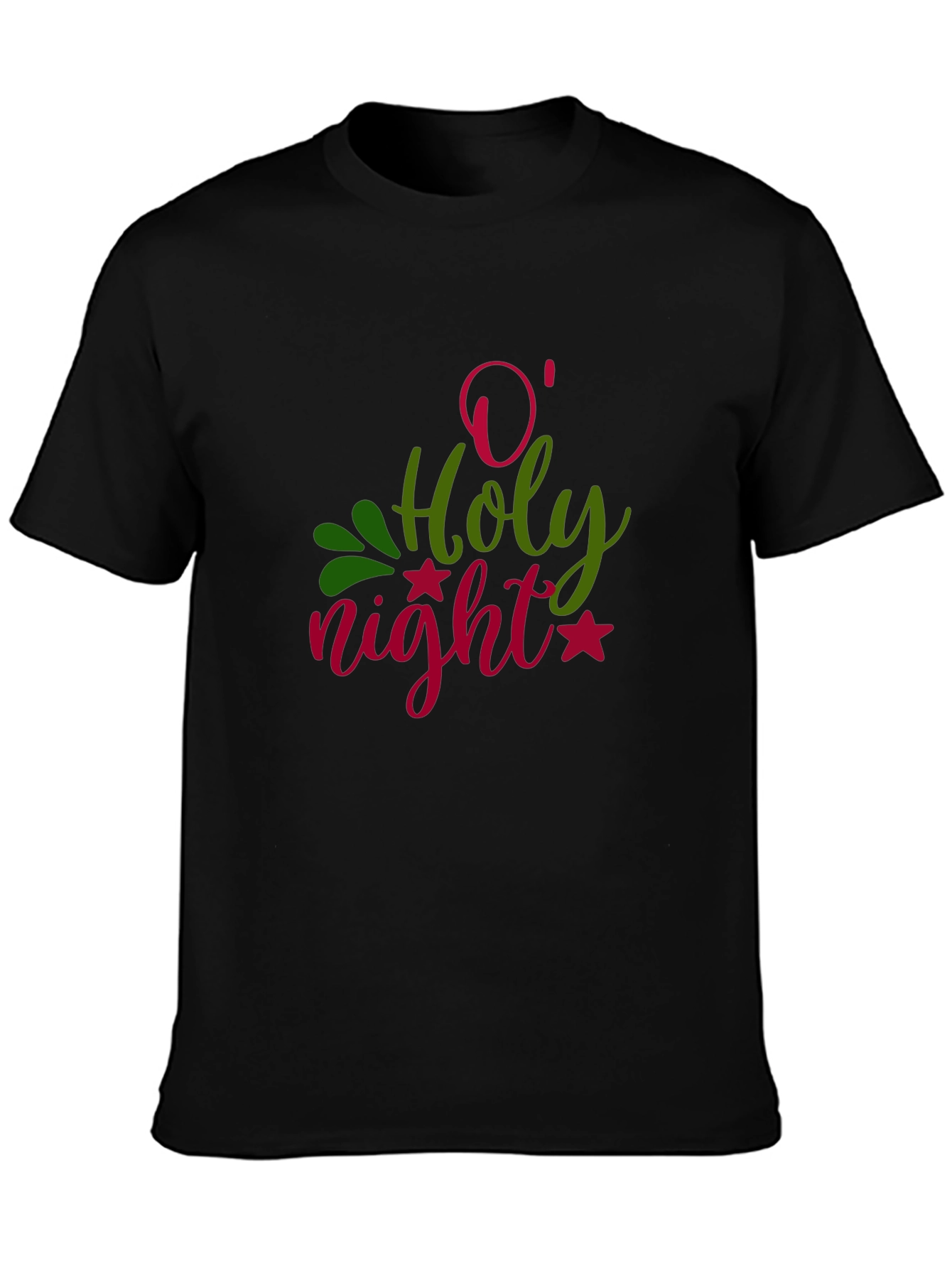 O Holy Night Graphic T-Shirt - Festive Holiday Apparel