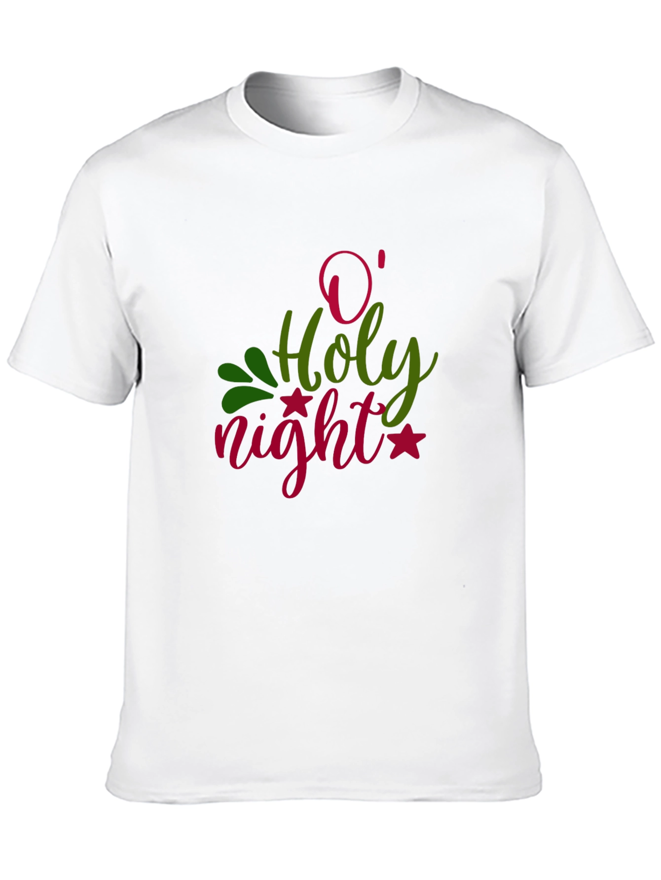O Holy Night Graphic T-Shirt - Festive Holiday Apparel