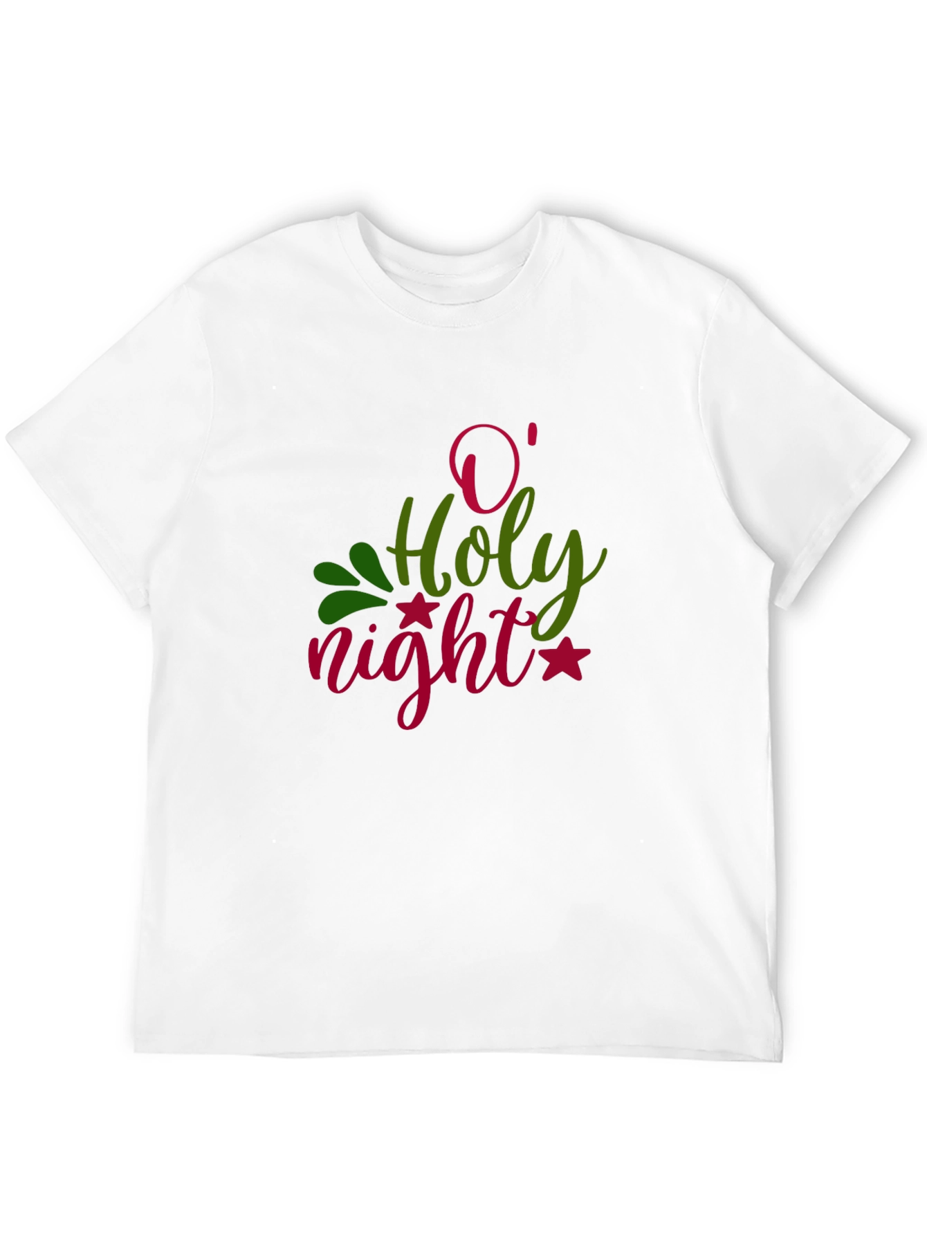 O Holy Night Graphic T-Shirt - Festive Holiday Apparel