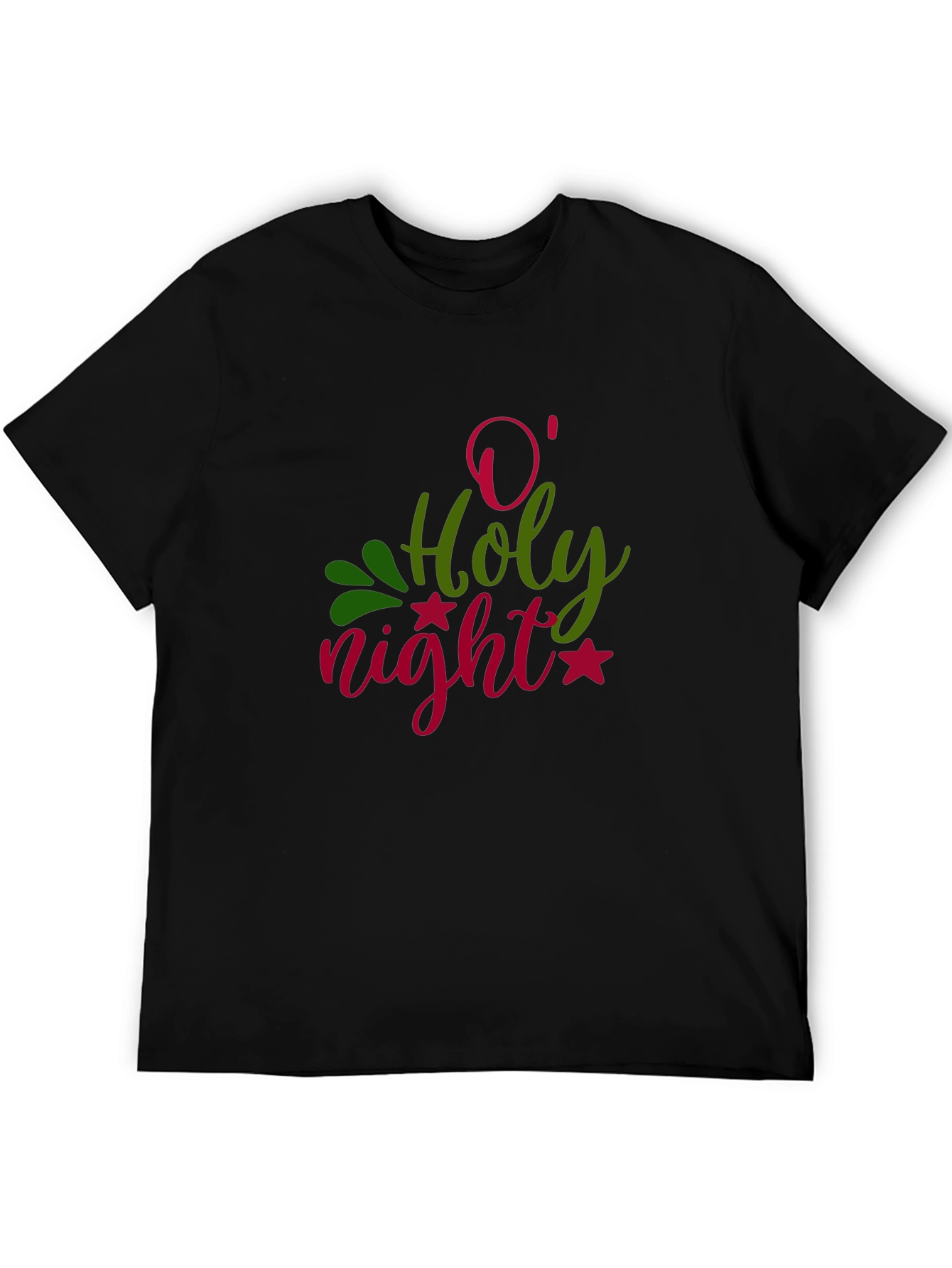 O Holy Night Graphic T-Shirt - Festive Holiday Apparel