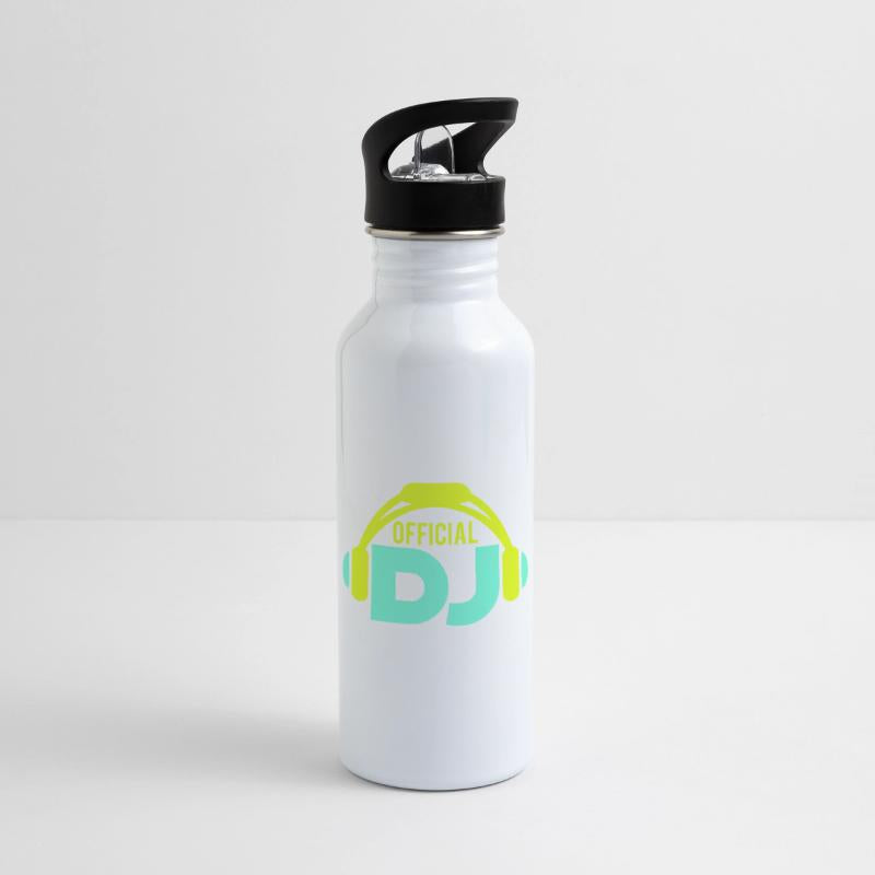 Official DJ headphones music party text lettering