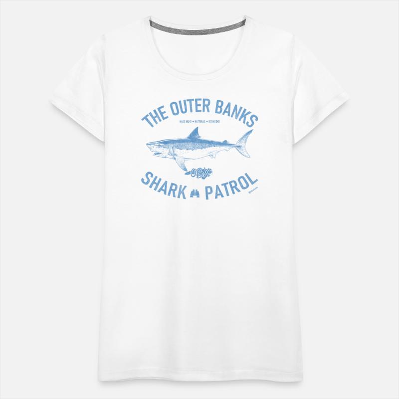 Outer Banks Shark Patrol OBX Vintage Light Blue