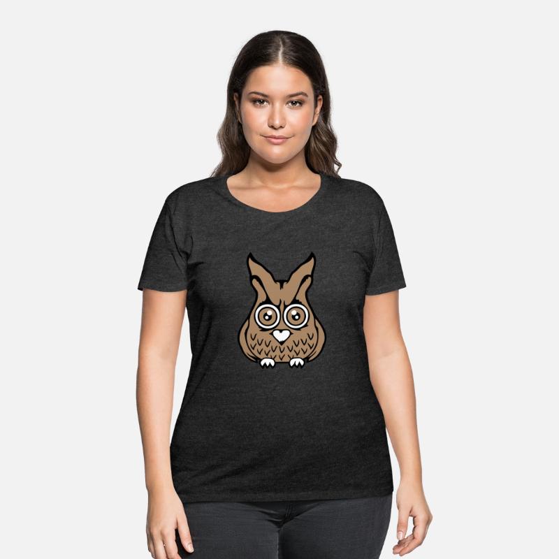 Owl bird looks scary big horror eyes halloween fun