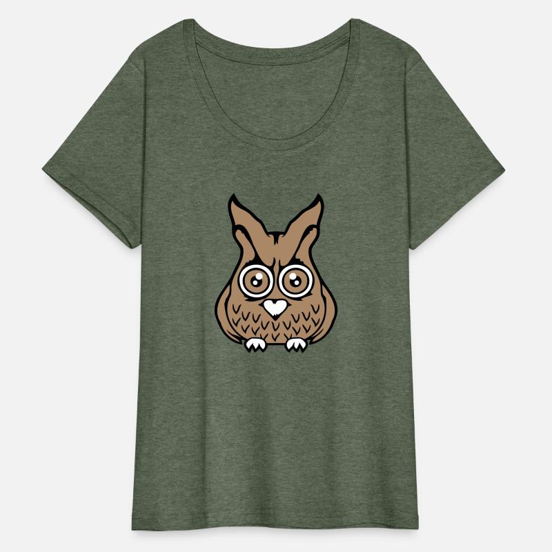 Owl bird looks scary big horror eyes halloween fun
