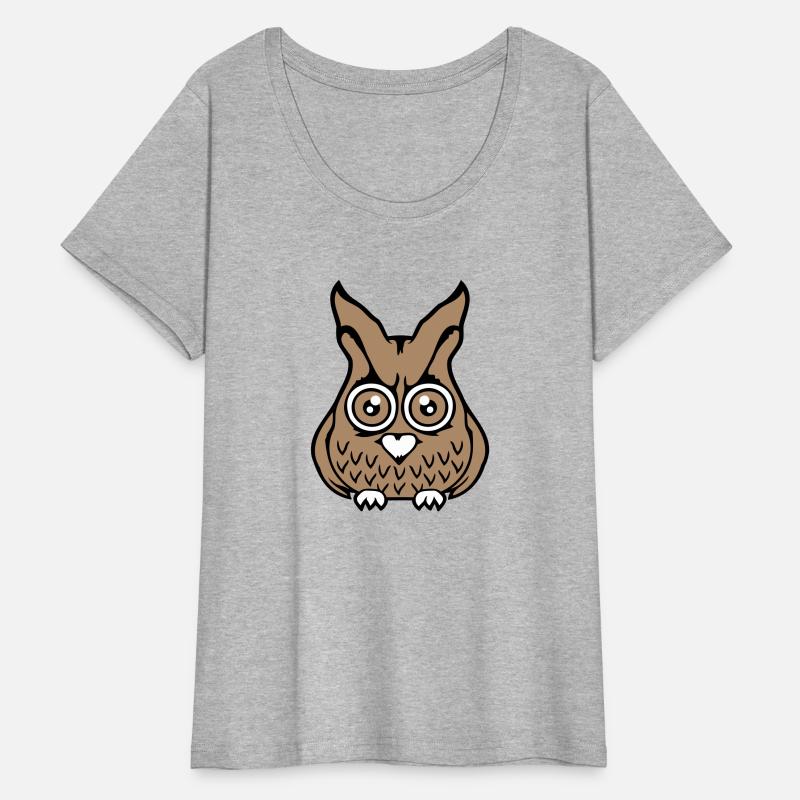 Owl bird looks scary big horror eyes halloween fun