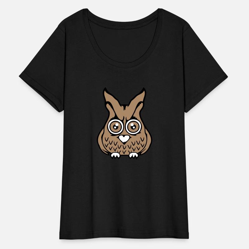Owl bird looks scary big horror eyes halloween fun