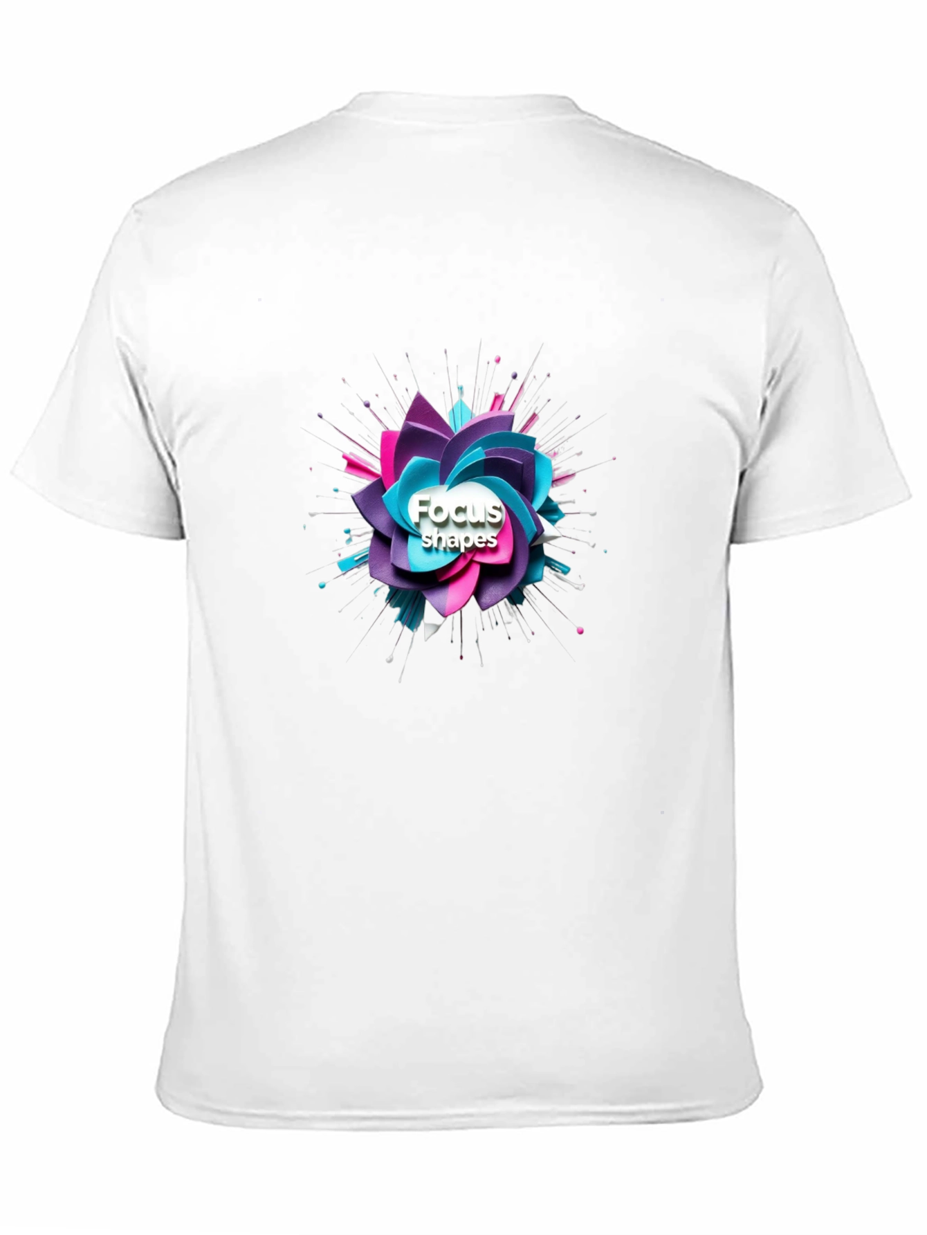 Focus Shapes Graphic Black T-Shirt