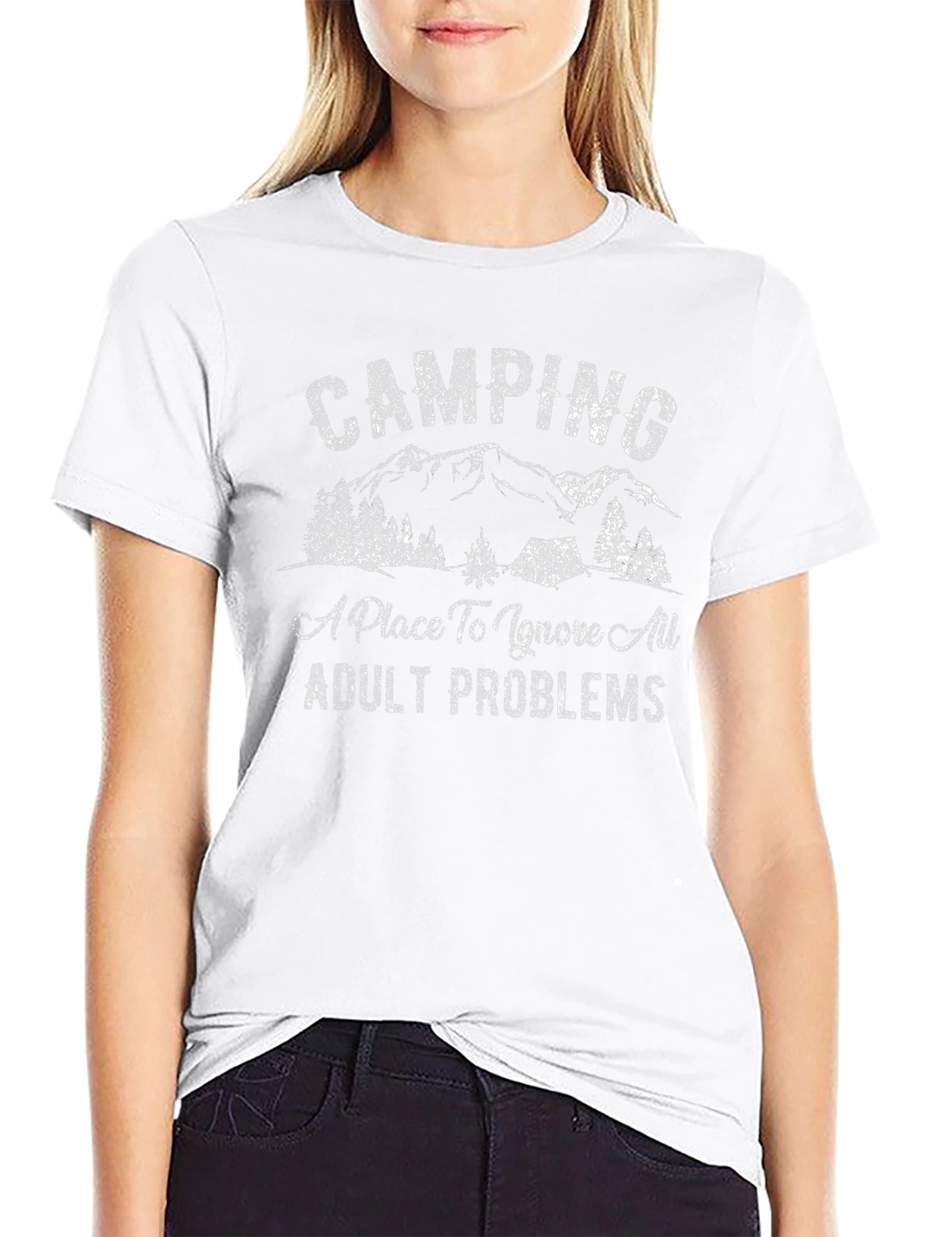 Camping Adult Problems Graphic Tee