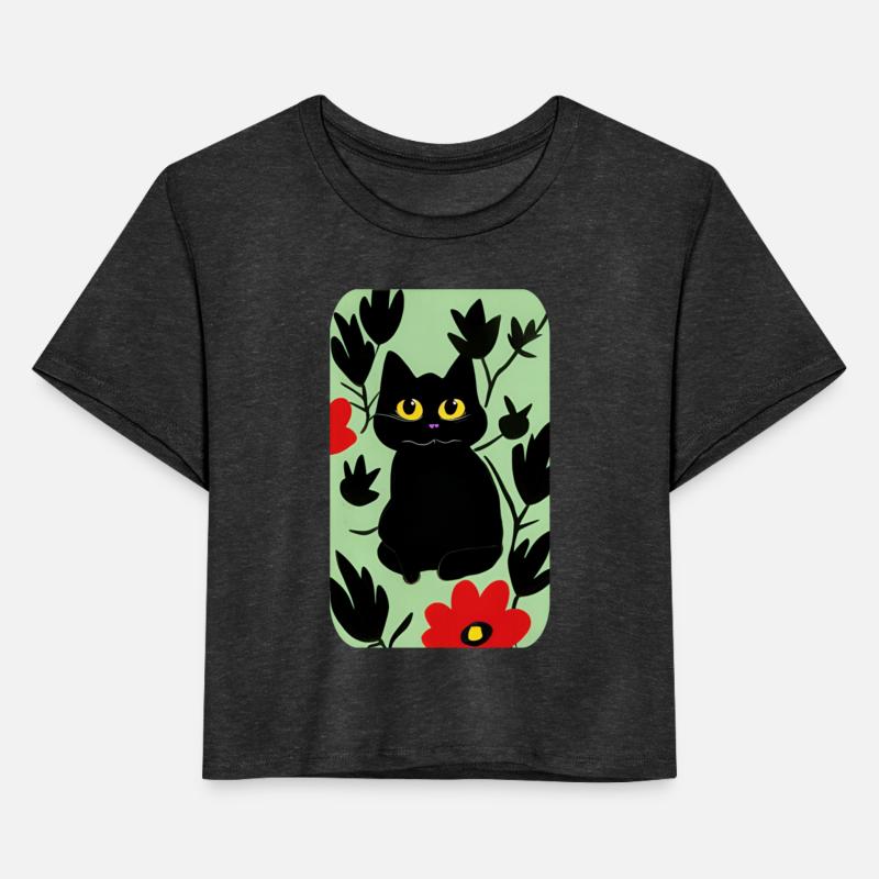 paint black cat in nature