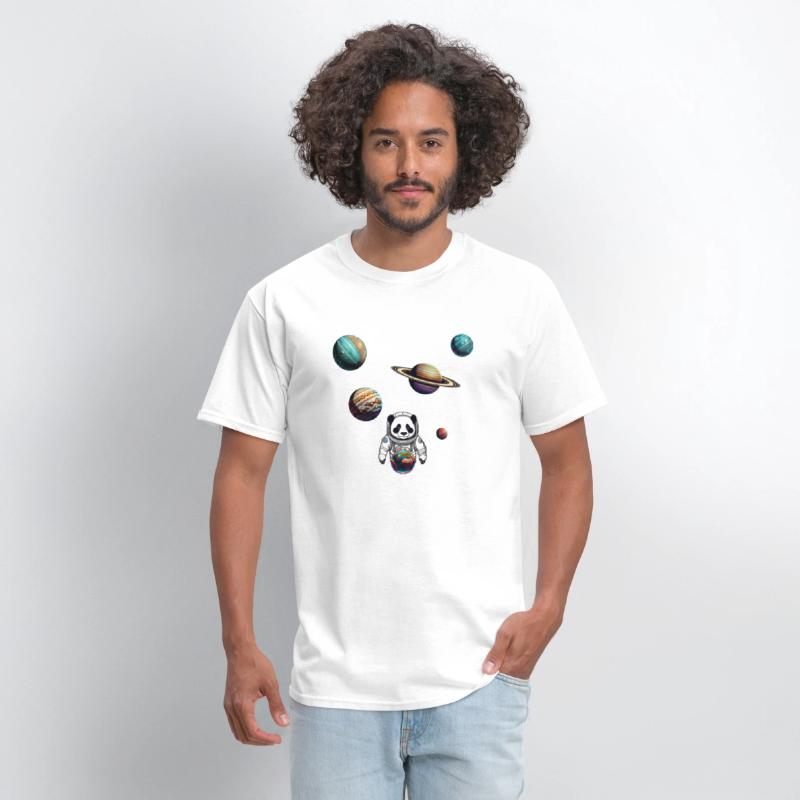 Panda Astronaut Explores The Planets Colour