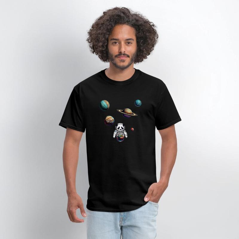 Panda Astronaut Explores The Planets Colour
