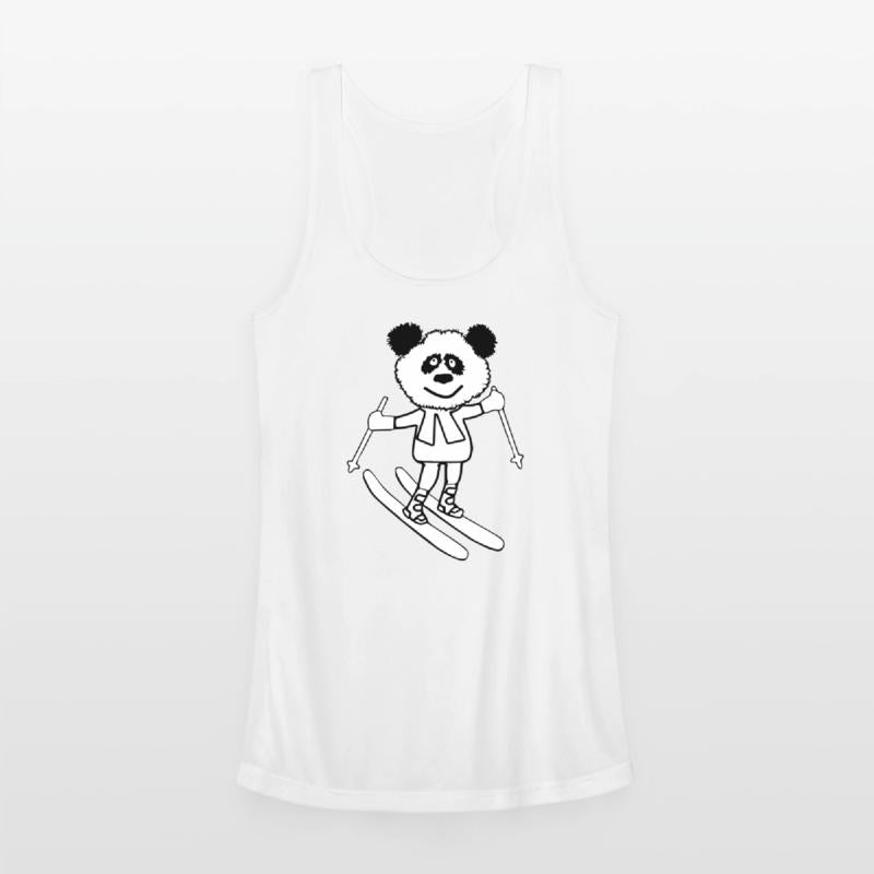 Panda skiing