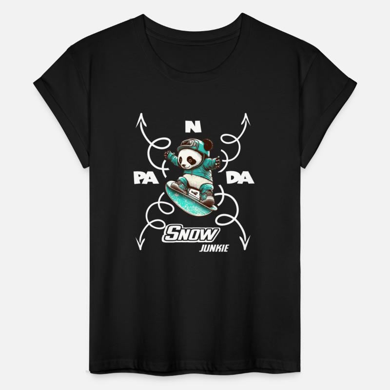 Panda Snow Junkie Snowboarder