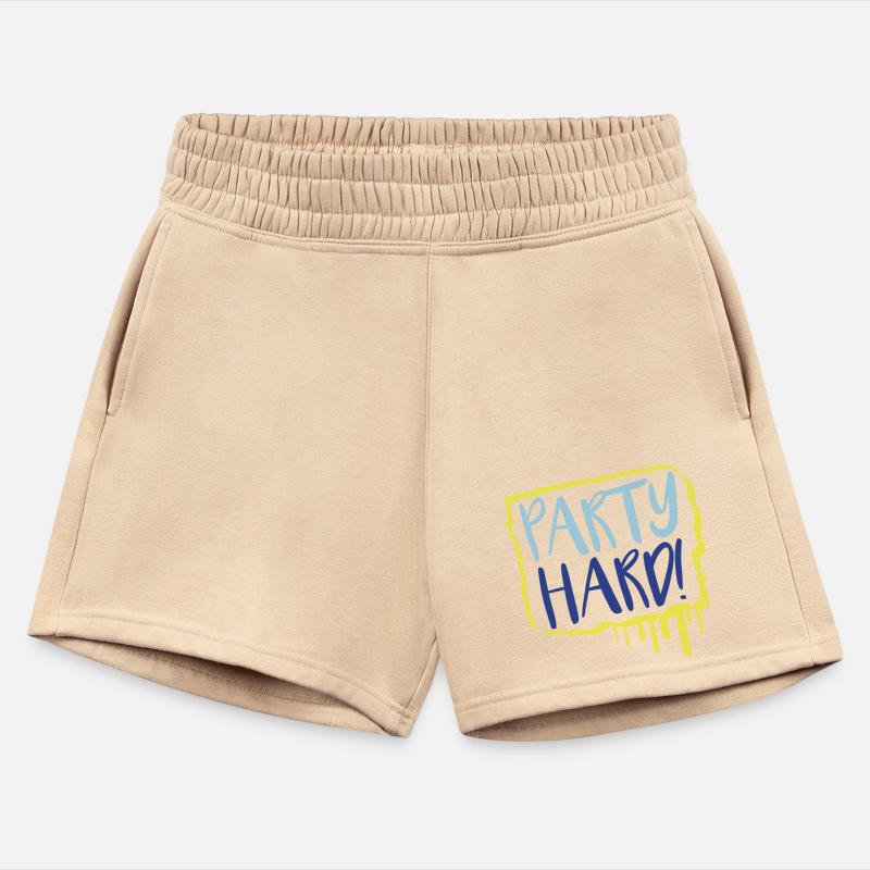 Party Hard Graffiti Spray Drops Stamp Text Slogan