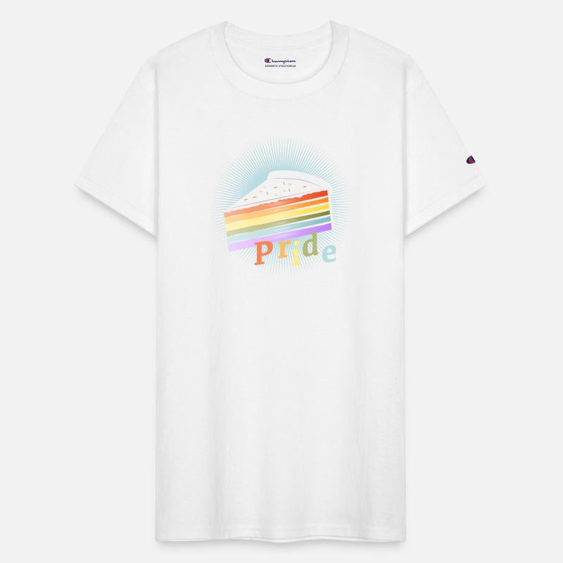 Piece of rainbow cake in delicate pastel colors