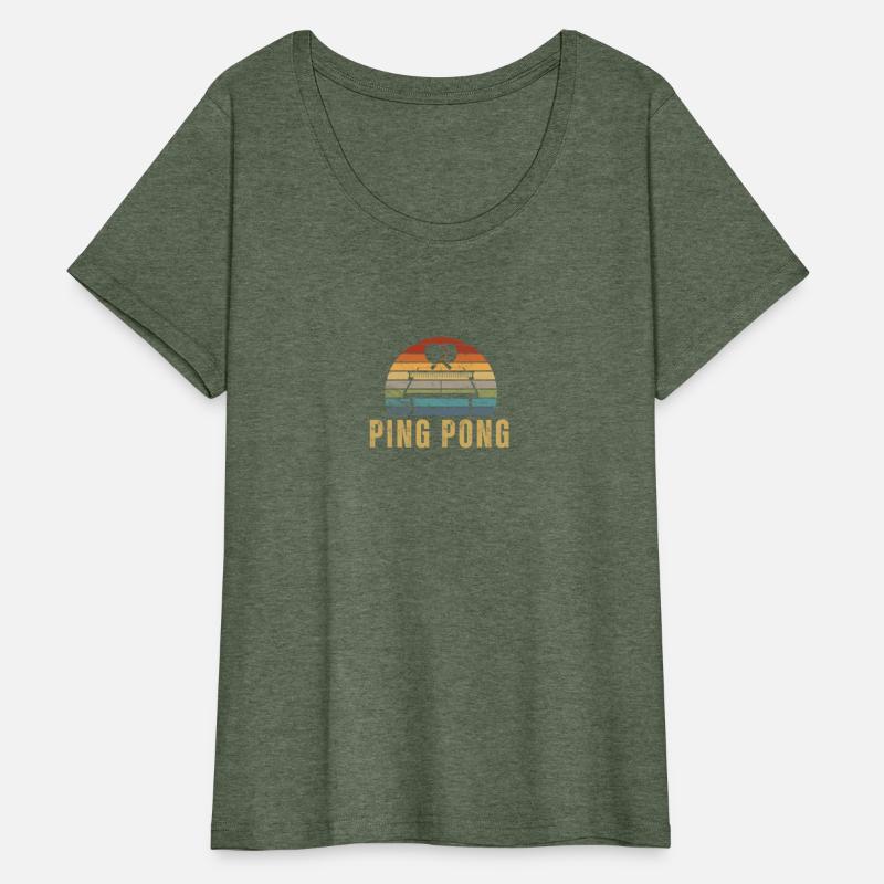 Ping Pong Player Vintage Retro 70s Design Ping