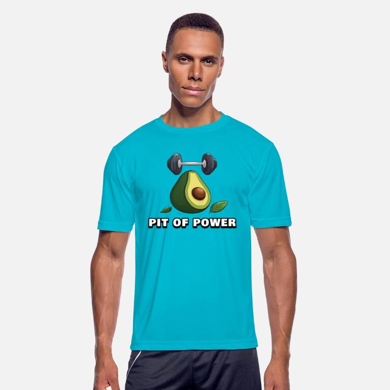 Pit of Power Avocado Gym TShirt