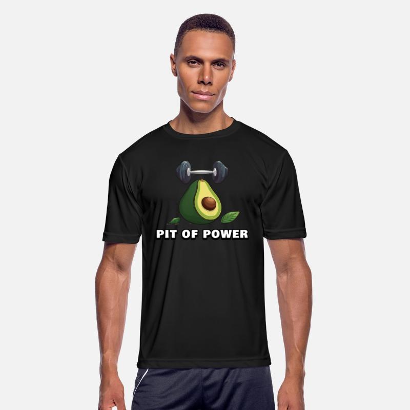 Pit of Power Avocado Gym TShirt