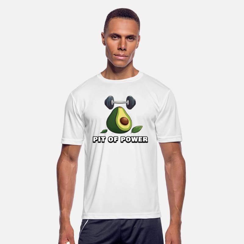 Pit of Power Avocado Gym TShirt