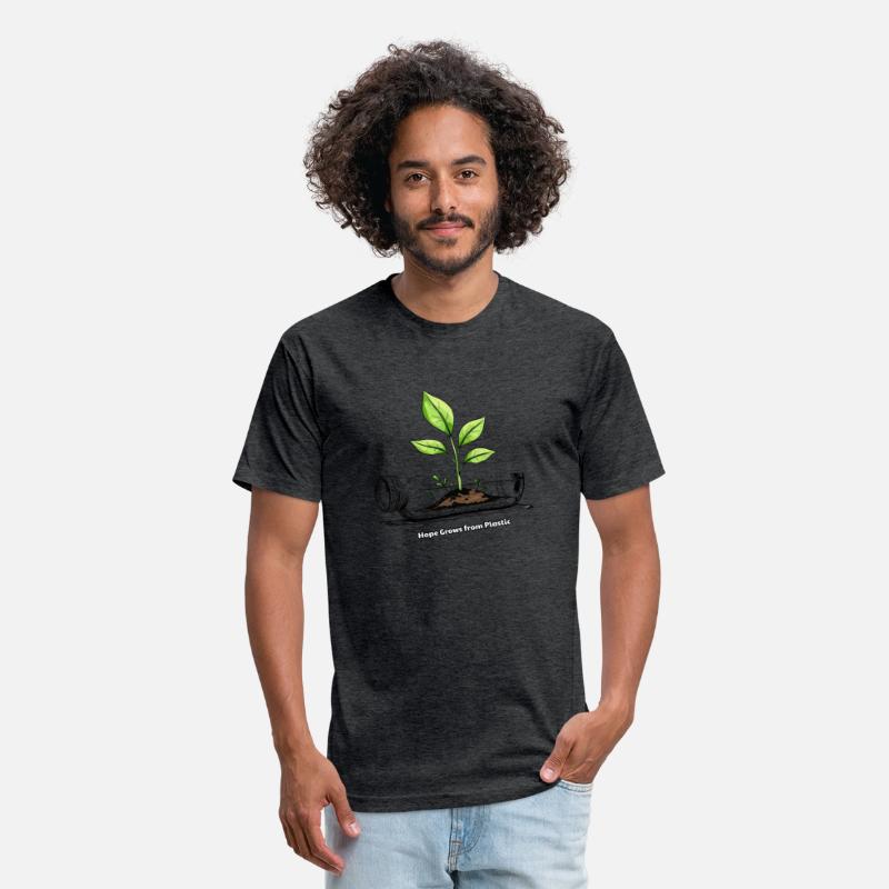 Plastic to Life Hand Drawn Eco Design Green plant
