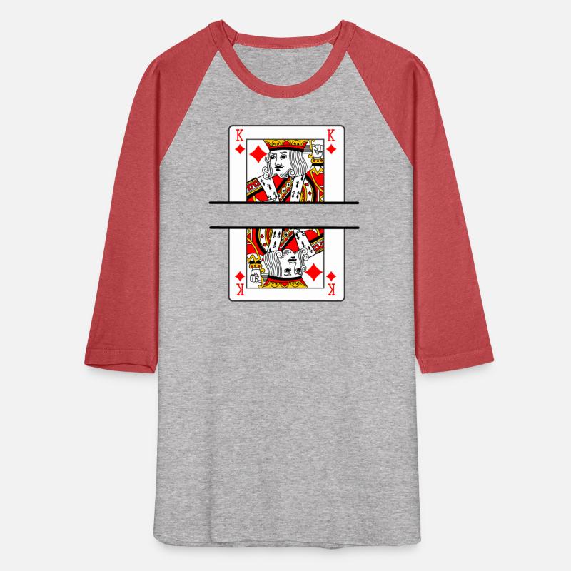 Playing card king of diamonds with banner space