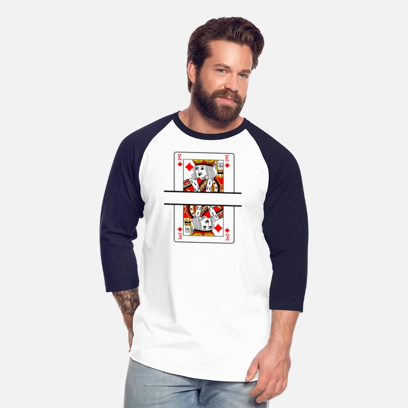 Playing card king of diamonds with banner space