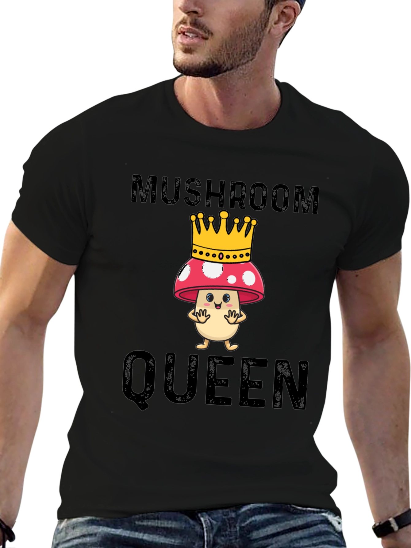Mushroom Queen T-Shirt - Cute Graphic Tee