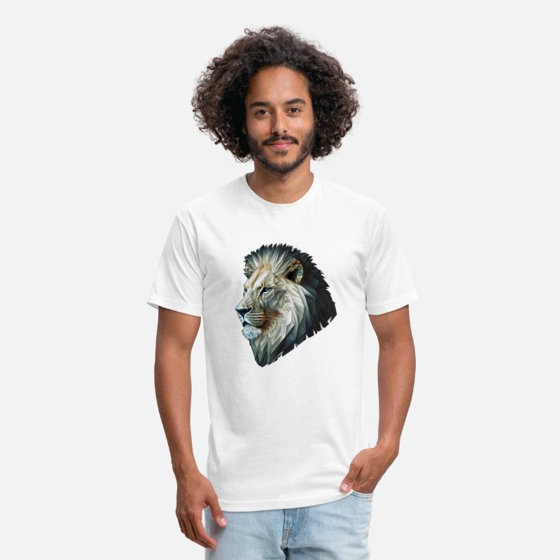 Polygon Animal Print White